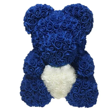 25 & 40cm Rose Bear Heart Artificial Flower Rose Teddy Bear For Women Valentine's Wedding Birthday Christmas Gift