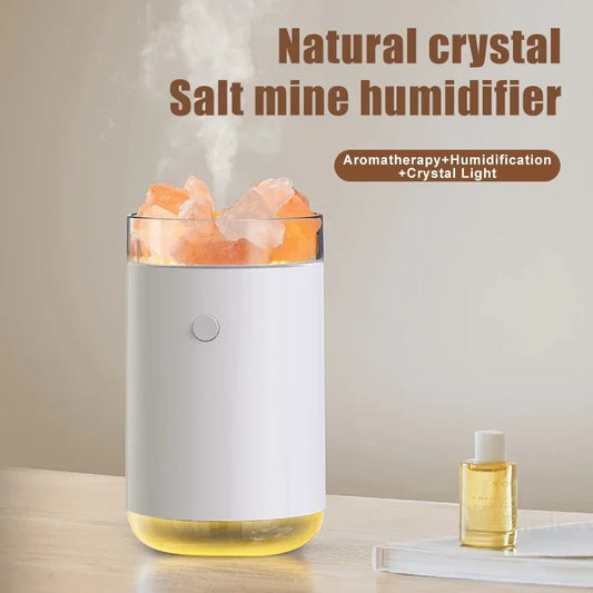 Colorful Aroma Diffuser Humidifier, Aromatherapy Diffuser & 7 Colors Light Salt Lamp & Ultrasonic Cool Mist Humidifier Auto Shut