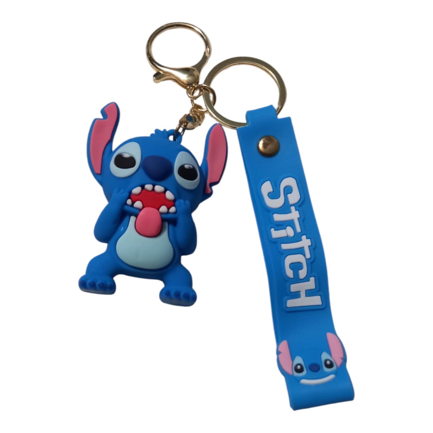 New Anime Disney Keychain Cartoon Mickey Mouse Minnie Lilo & Stitch Cute Doll Keyring Ornament Key Chain Pendant Kids Toys Gifts