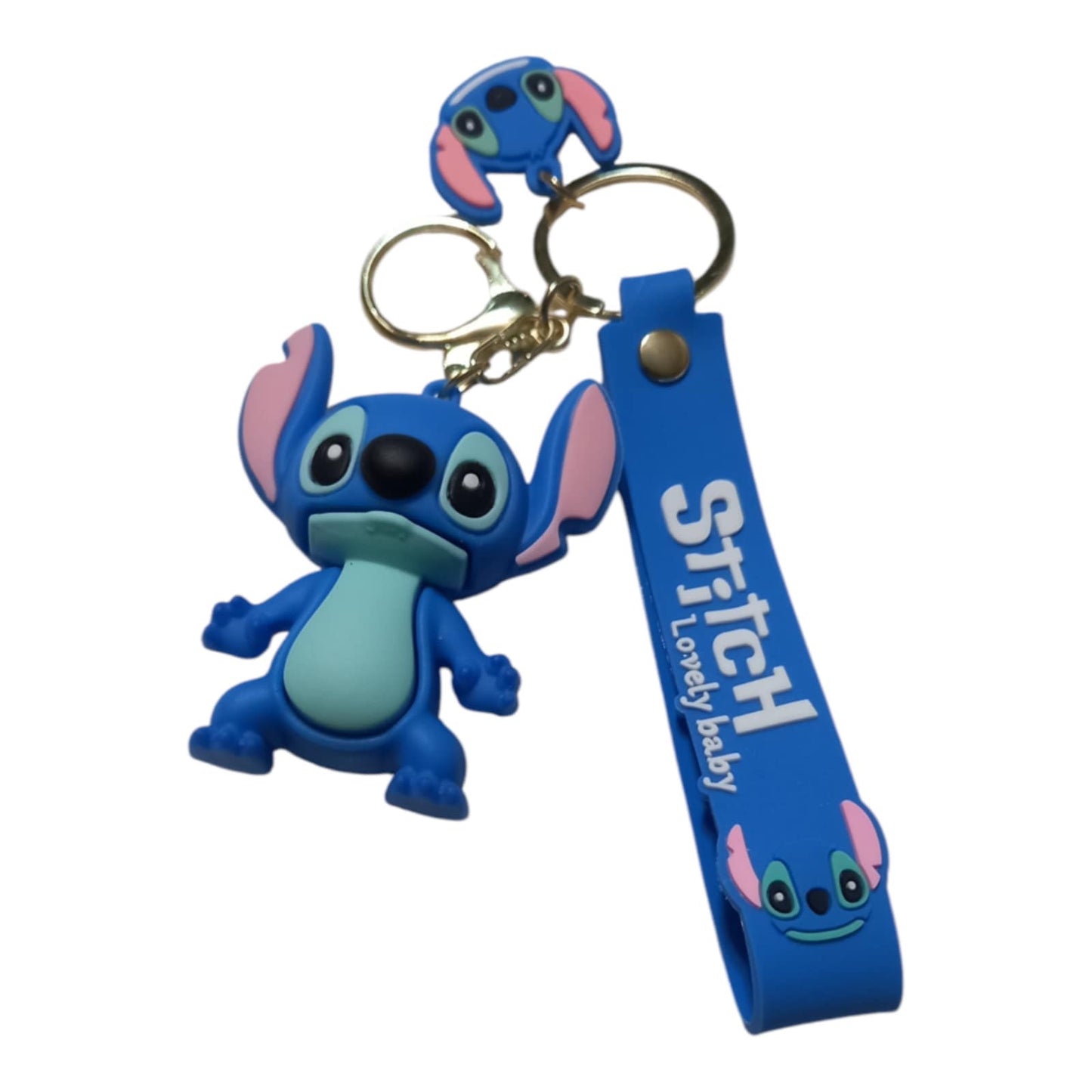 New Anime Disney Keychain Cartoon Mickey Mouse Minnie Lilo & Stitch Cute Doll Keyring Ornament Key Chain Pendant Kids Toys Gifts